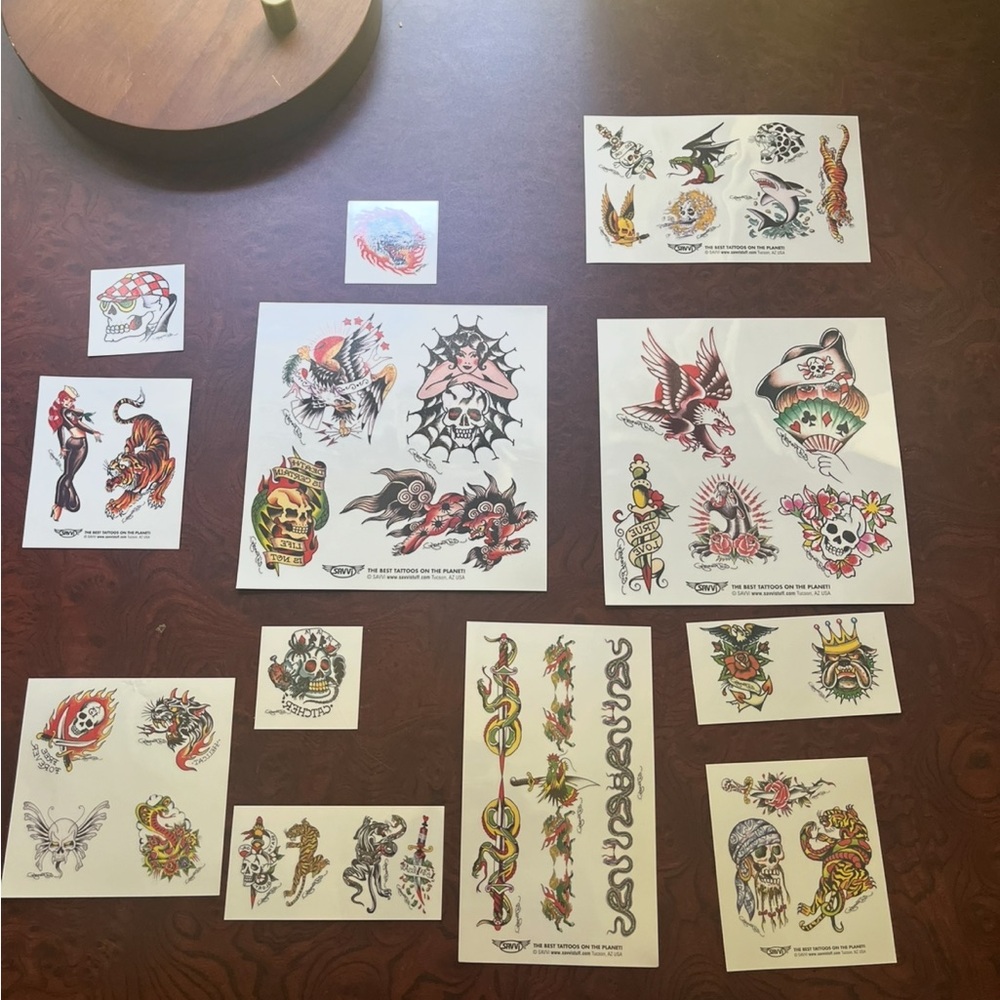 Ed Hardy Tattoo Design Sticker Set